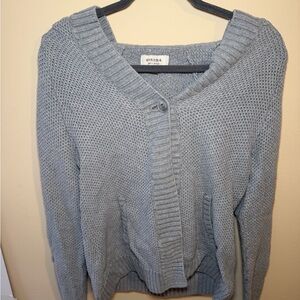 Sonoma Women's Heather Gray Knit Cardigan